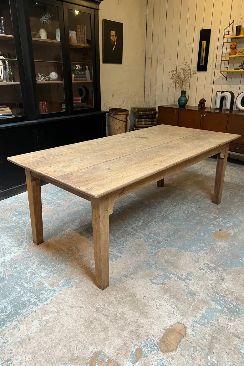 Table de ferme en chêne Début XXème