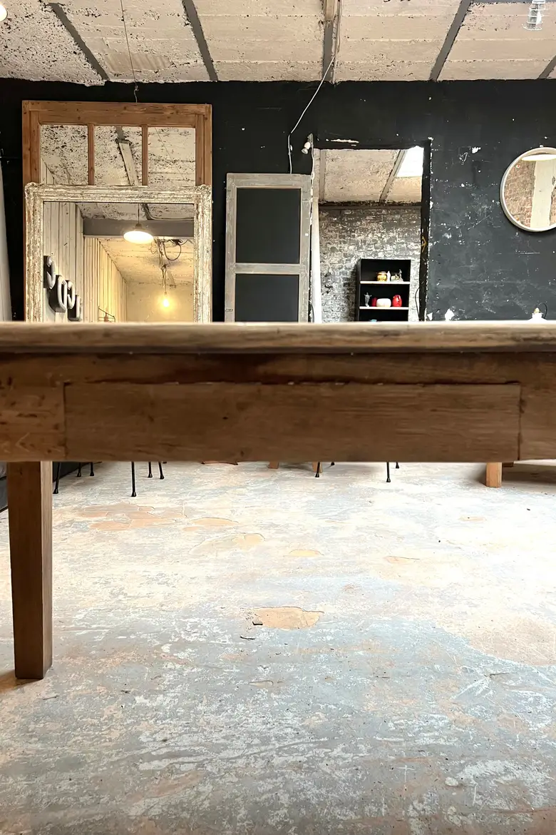 Table de ferme en chêne Début XXème
