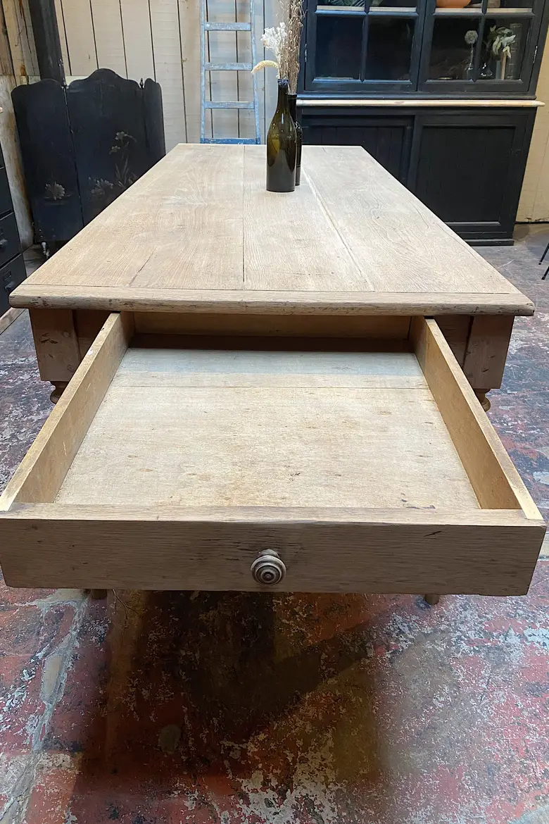 Table de ferme en chêne Début XXème