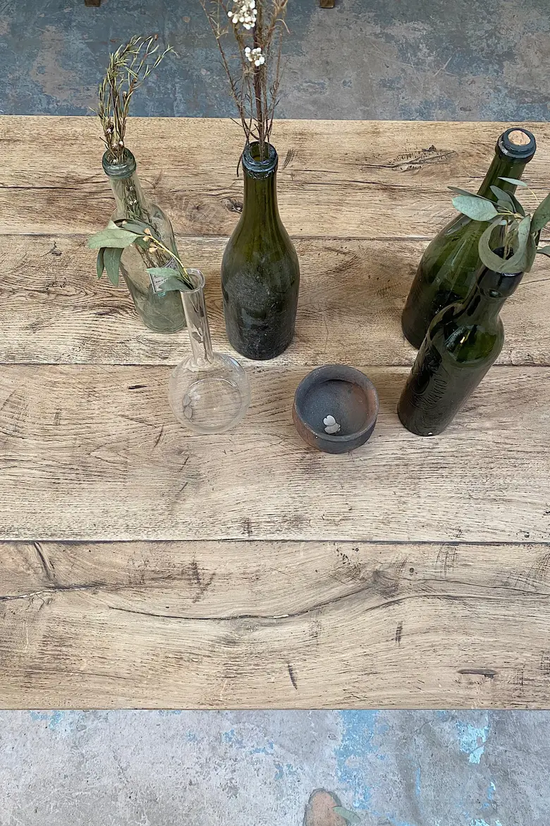 Table de ferme en chêne Début XXème
