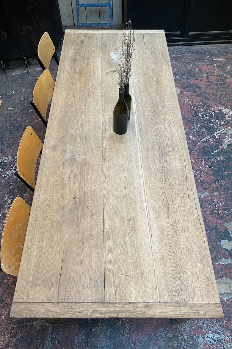 Table de ferme en chêne Début XXème