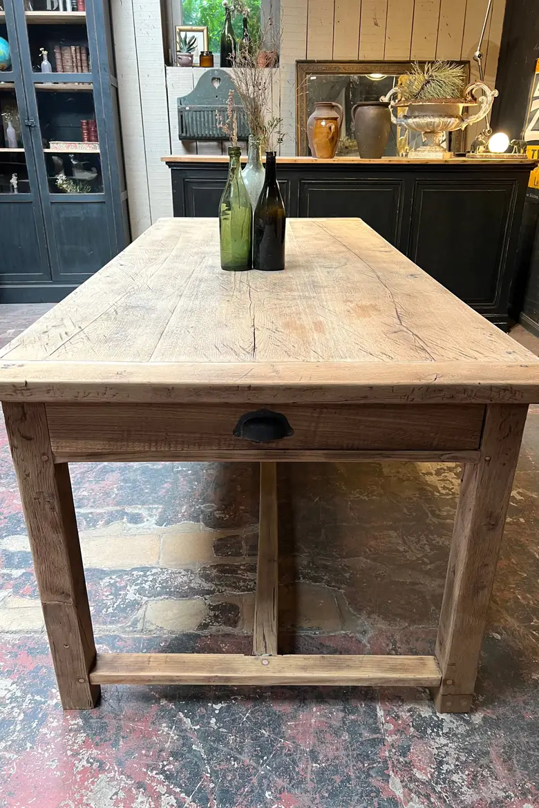 Table de ferme en chêne Début XXème