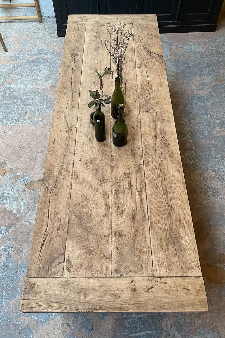 Table de ferme en chêne Début XXème