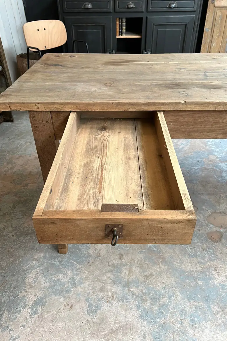 Table de ferme en chêne Début XXème
