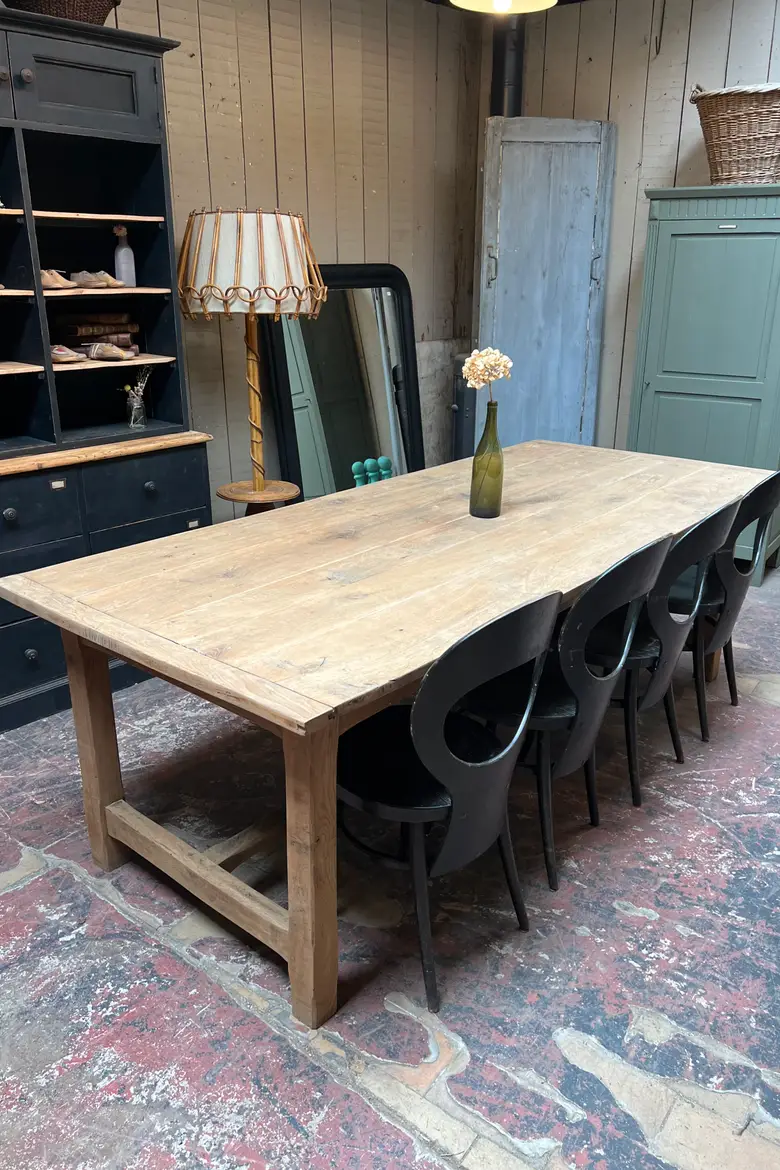 Table de ferme en chêne Début XXème