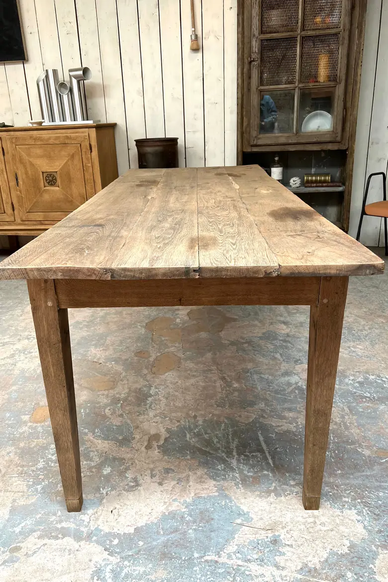 Table de ferme en chêne Début XXème