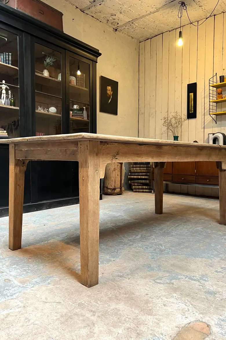 Table de ferme en chêne Début XXème