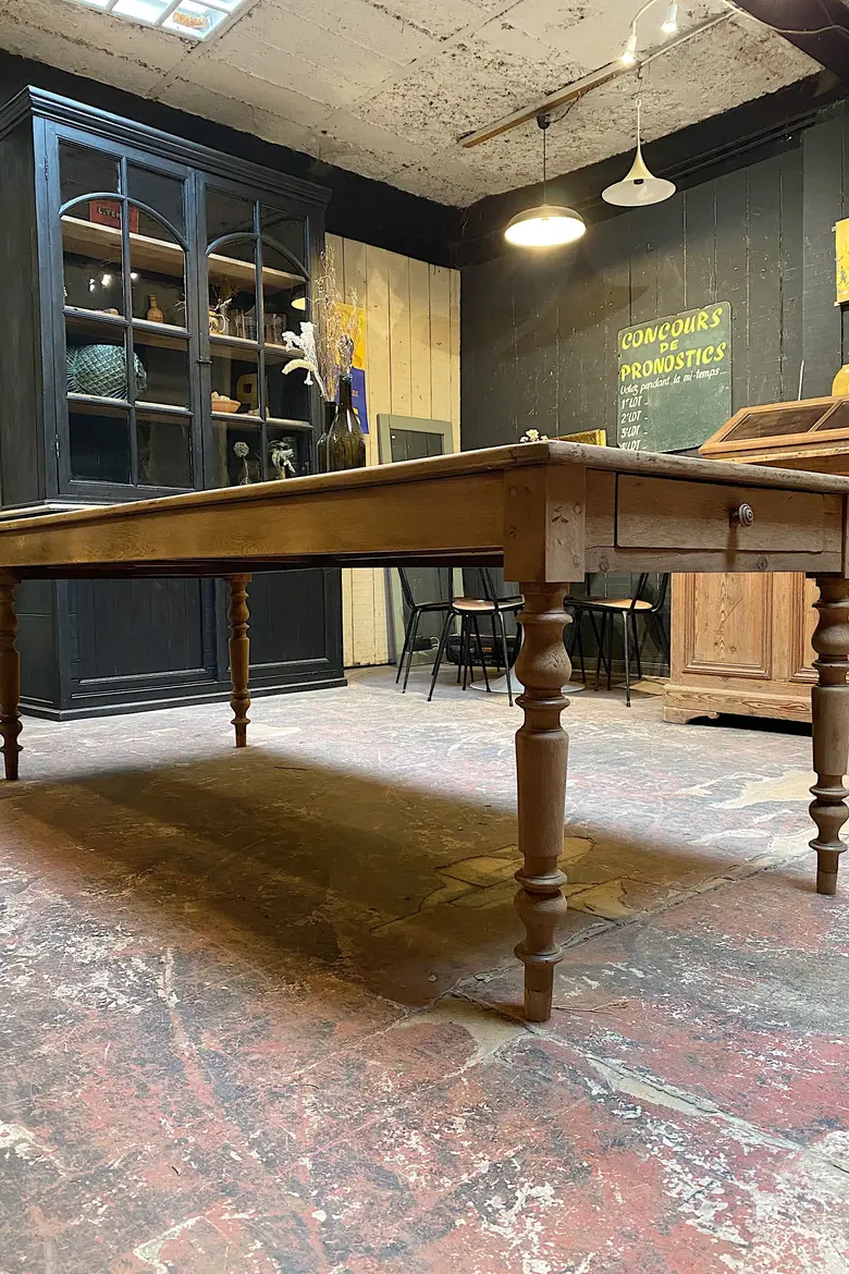 Table de ferme en chêne Début XXème
