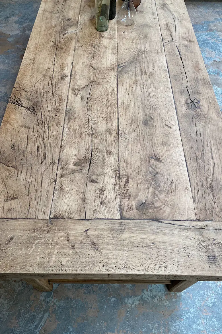 Table de ferme en chêne Début XXème