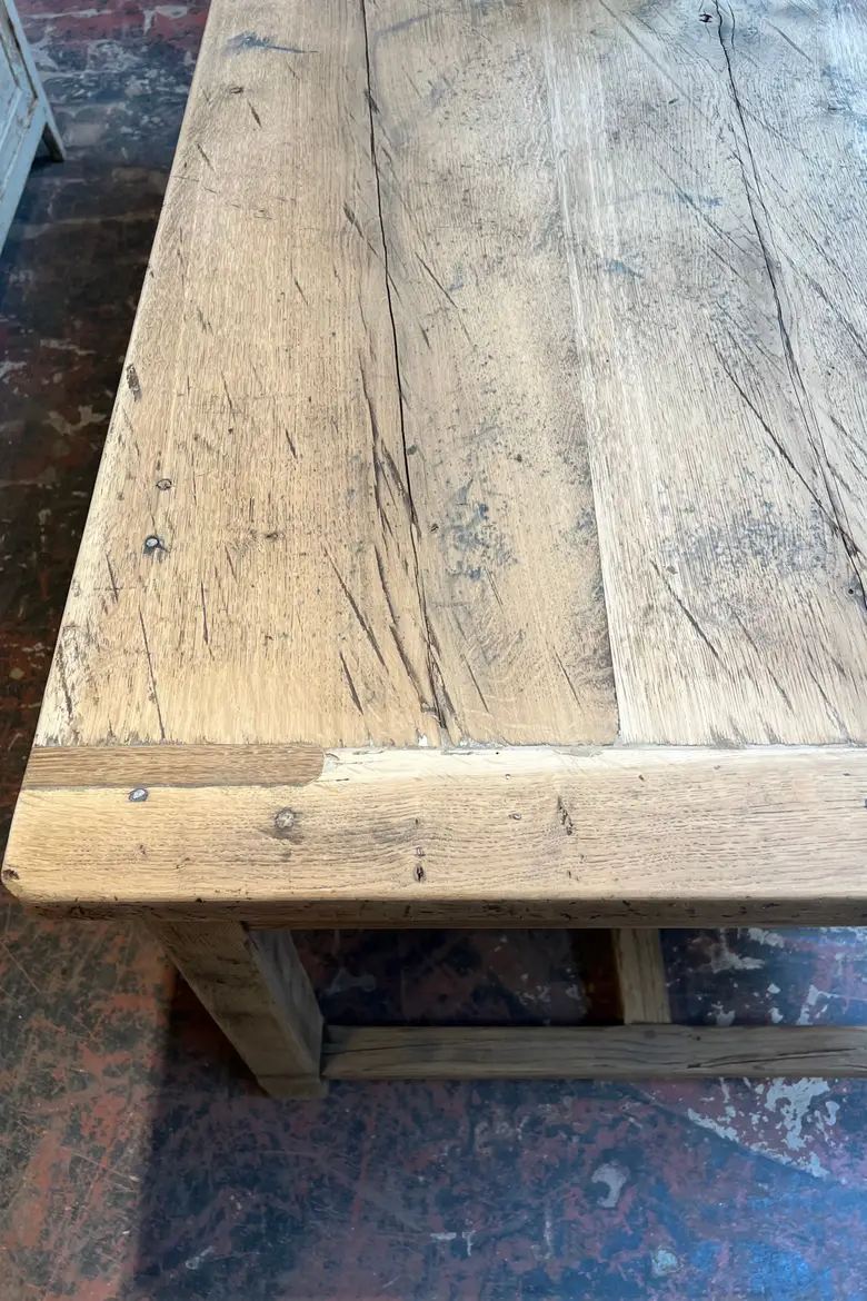 Table de ferme en chêne Début XXème