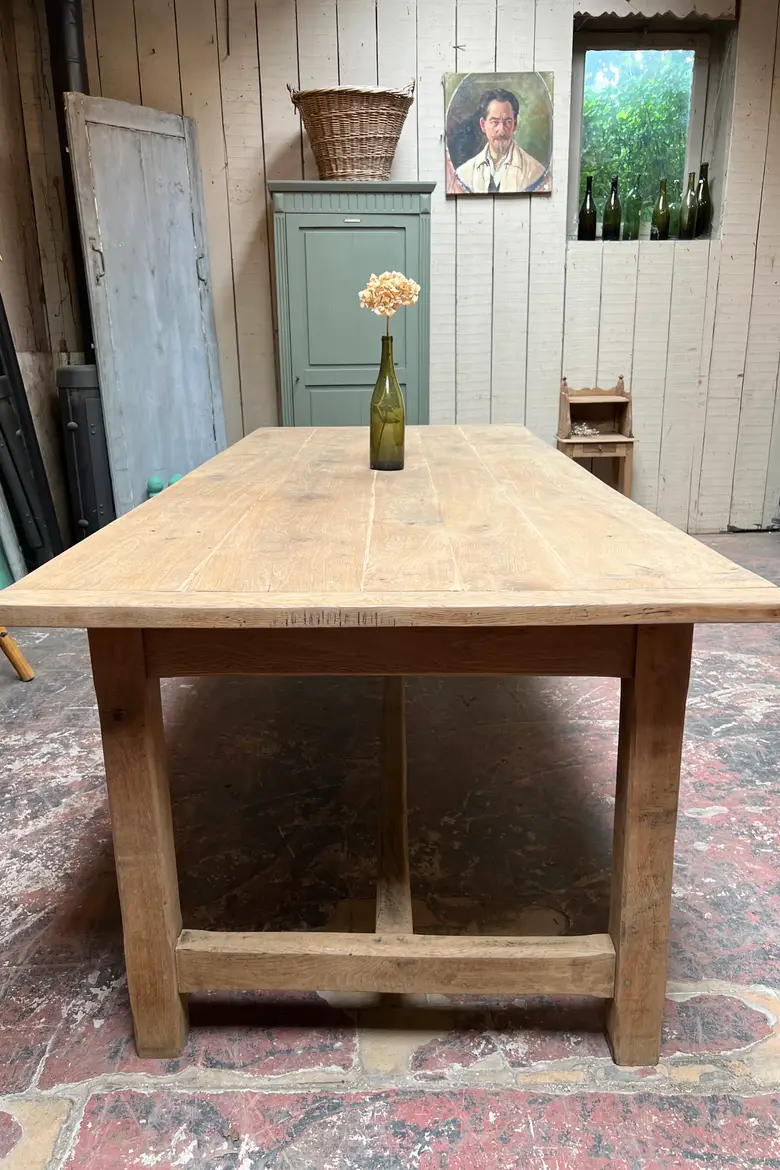 Table de ferme en chêne Début XXème