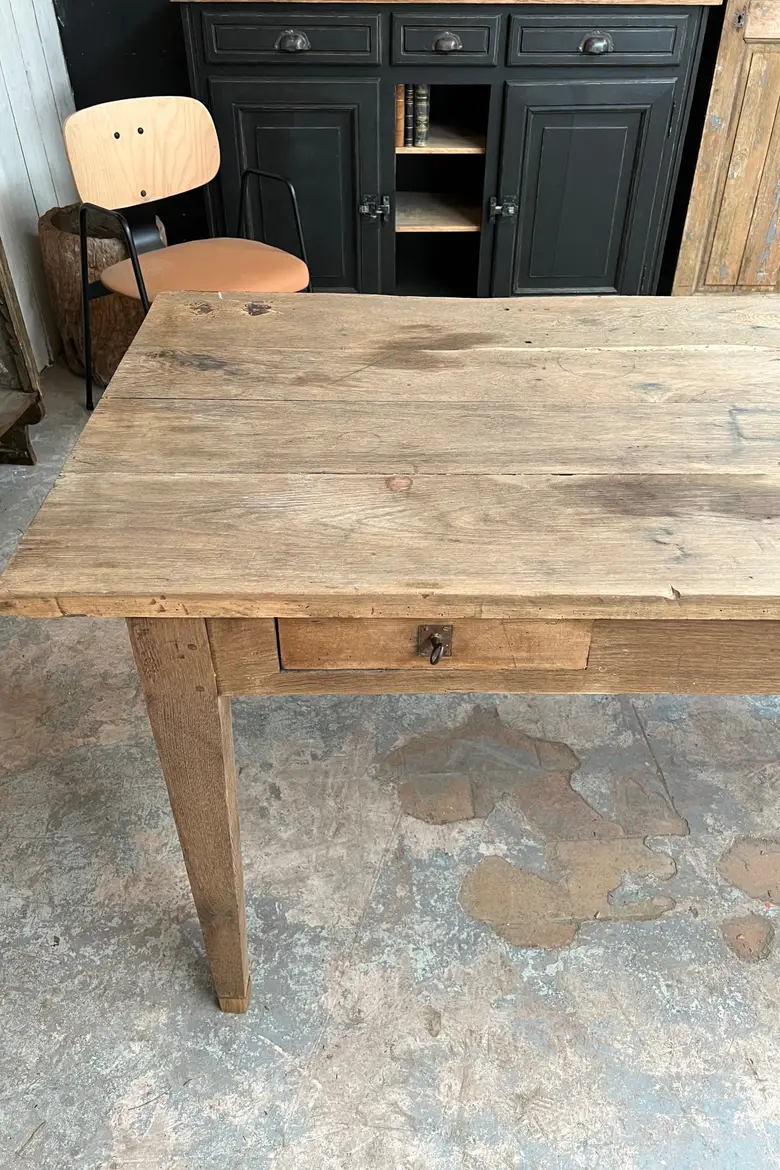 Table de ferme en chêne Début XXème
