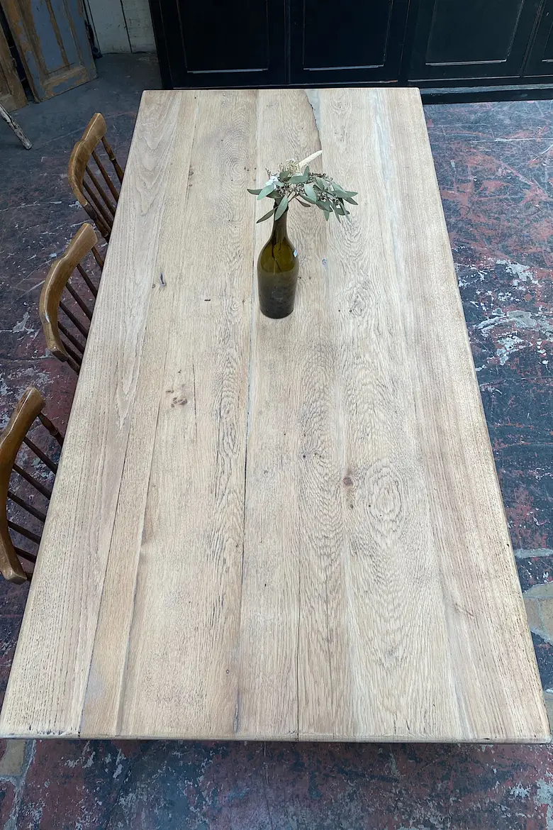Table de ferme en chêne Début XXème