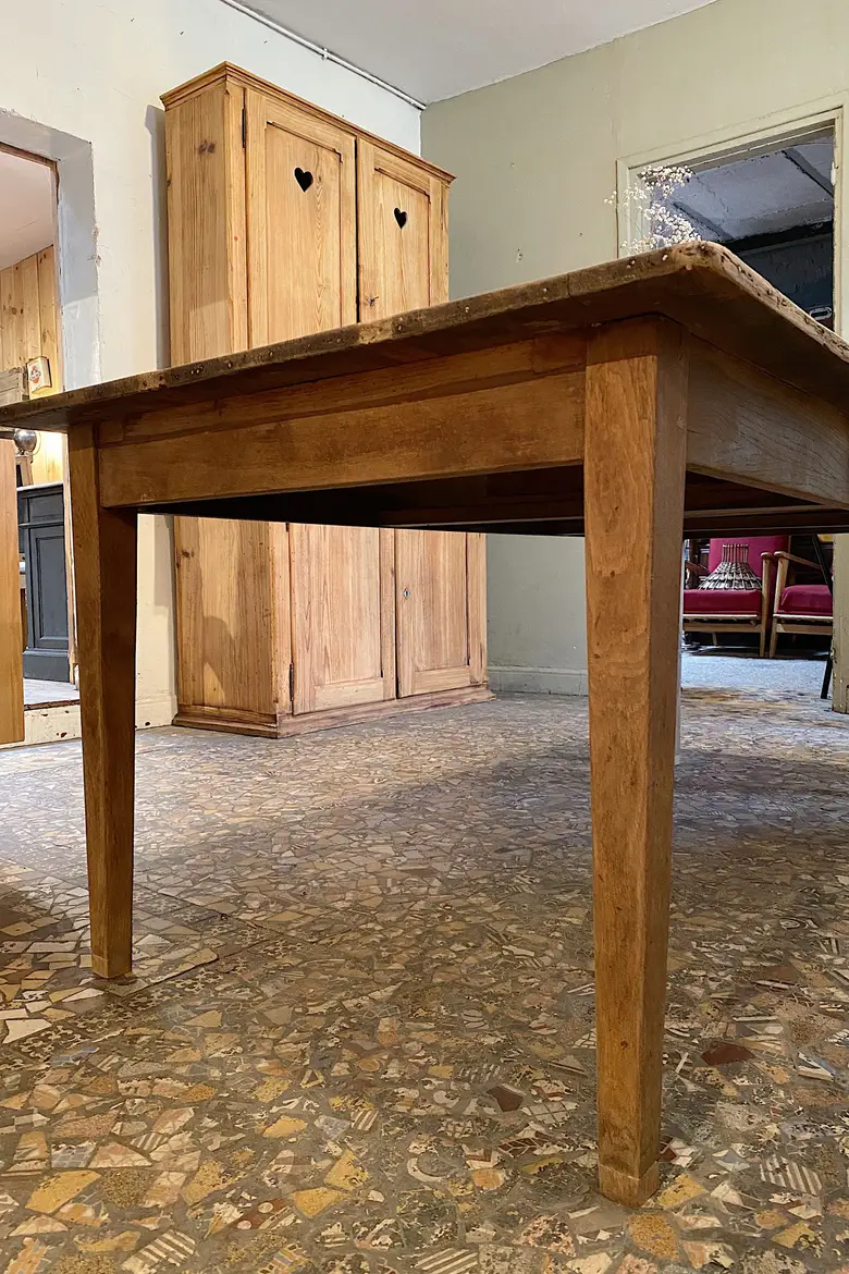 Table de ferme en chêne Début XXème