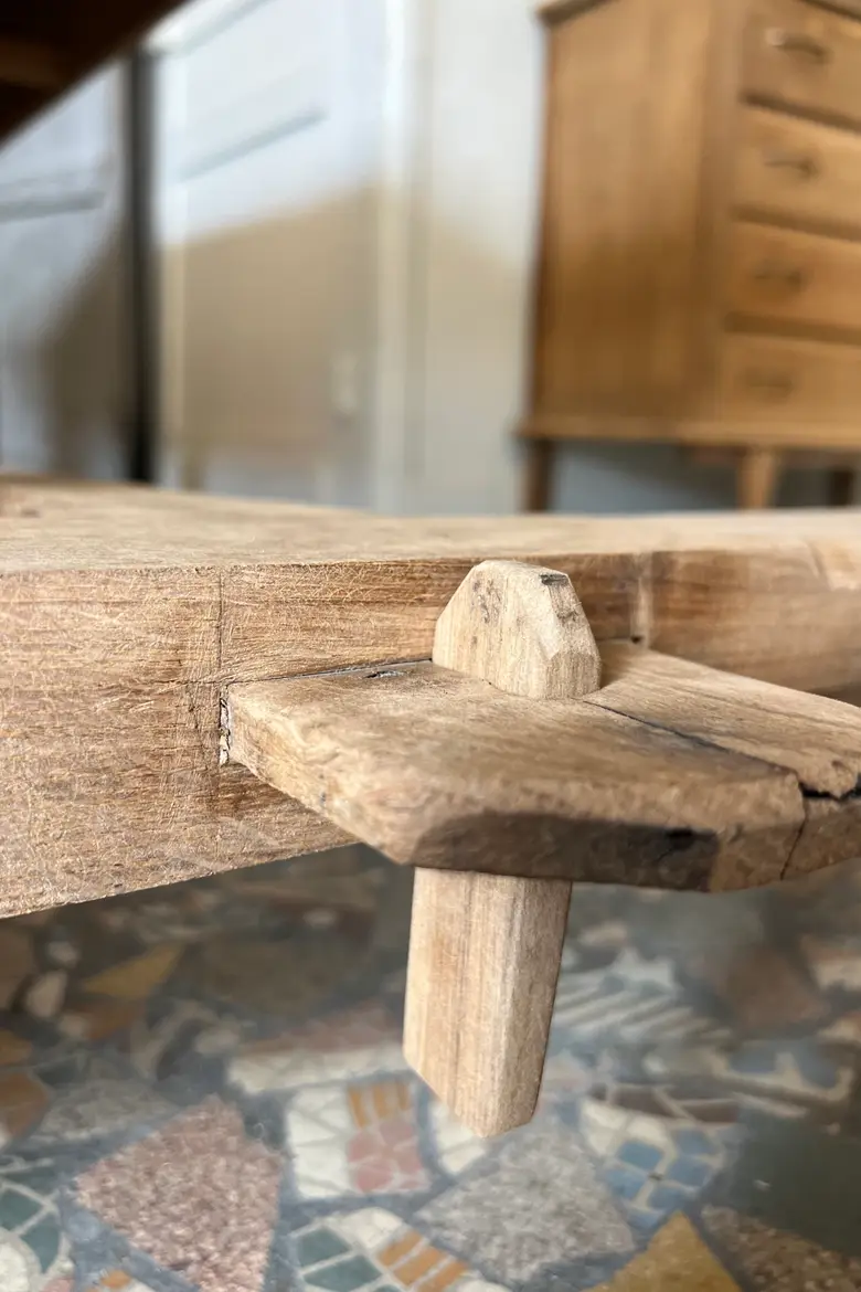 Table de ferme en chêne