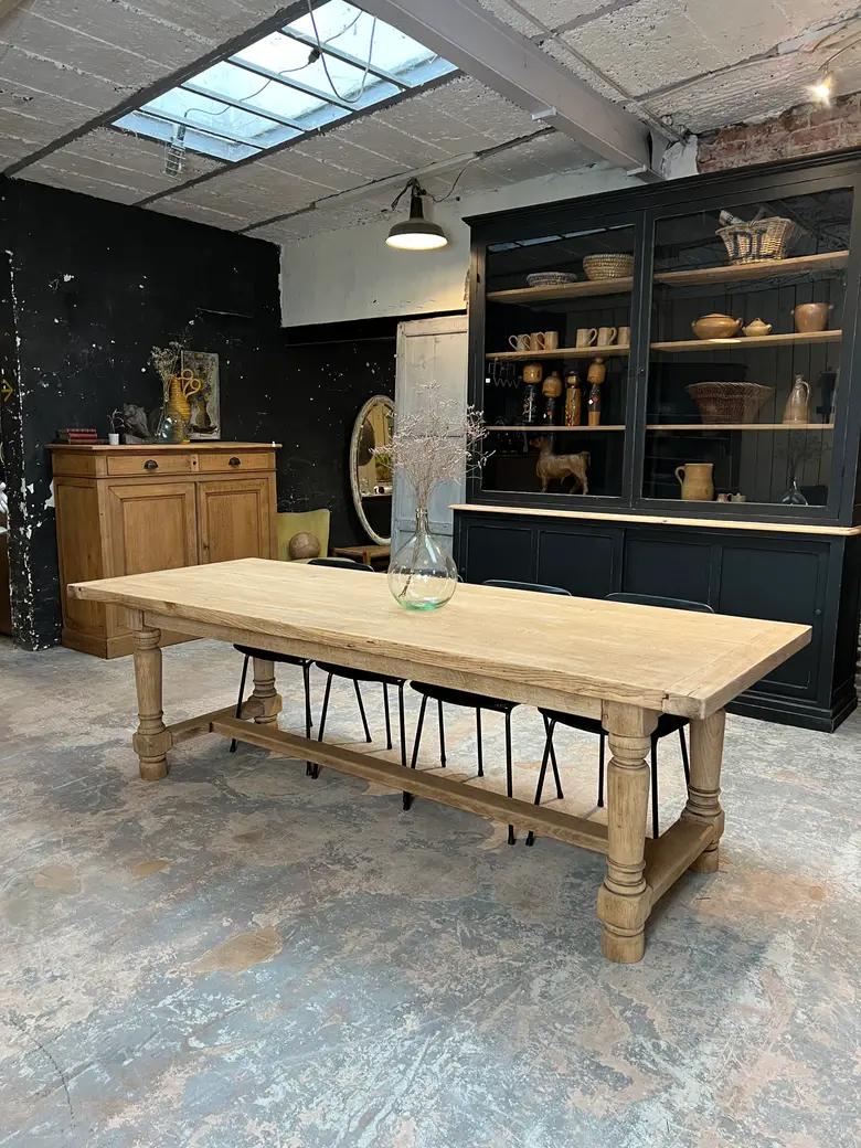 Table de ferme en chêne