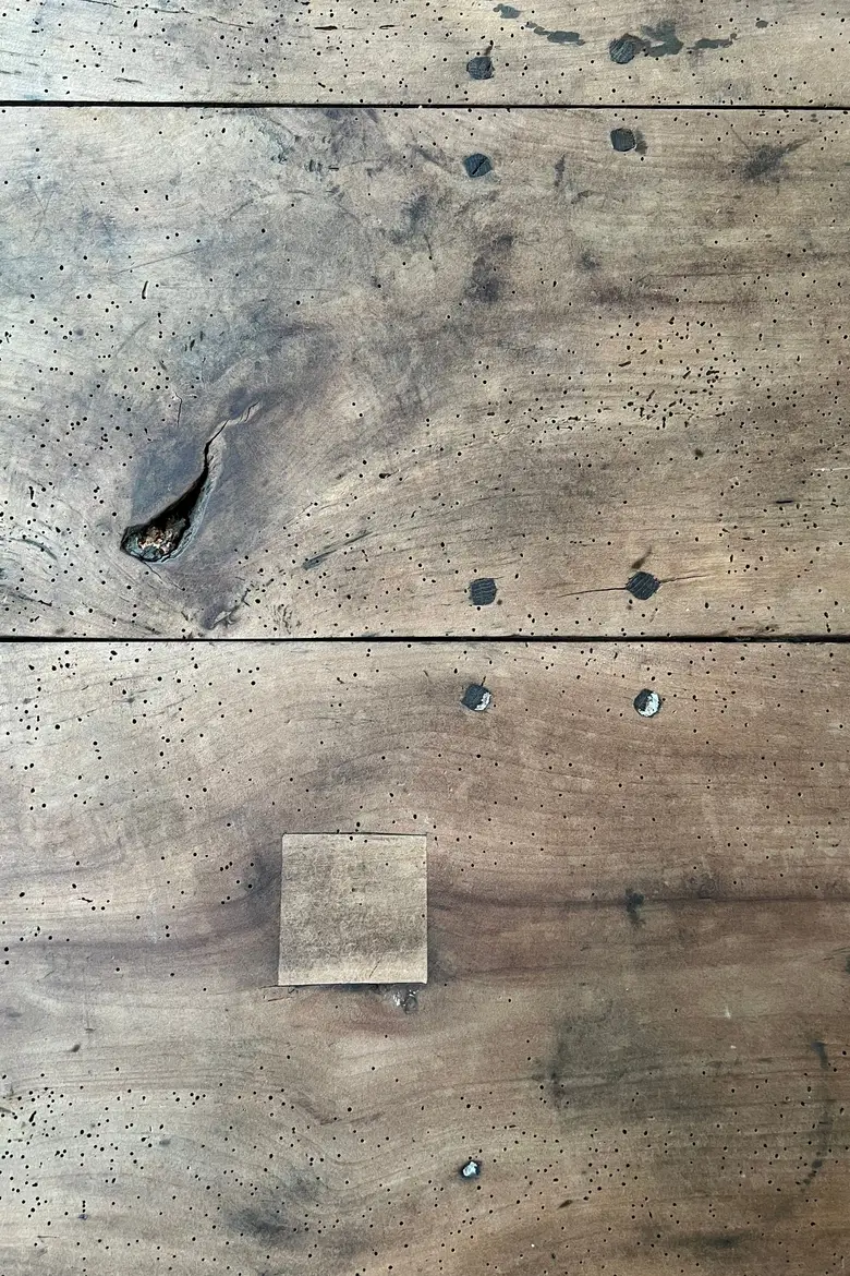 Table de ferme en noyer et chêne Début XXème