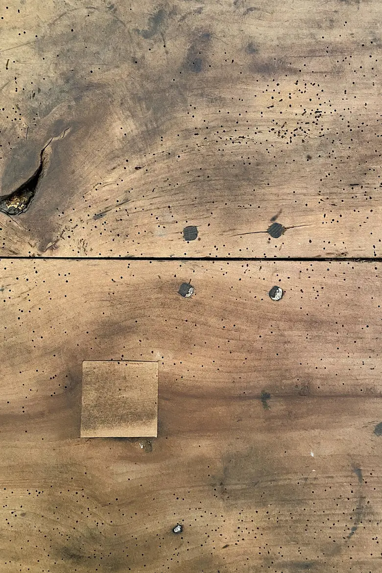 Table de ferme en noyer et chêne Début XXème