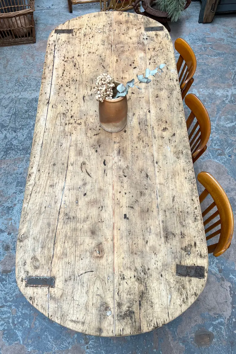 Table de ferme ovale Début XXème