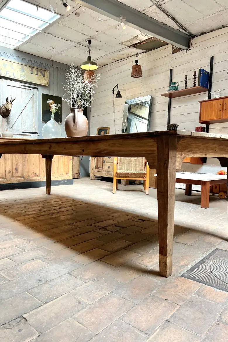 Table de ferme XIXème en chêne