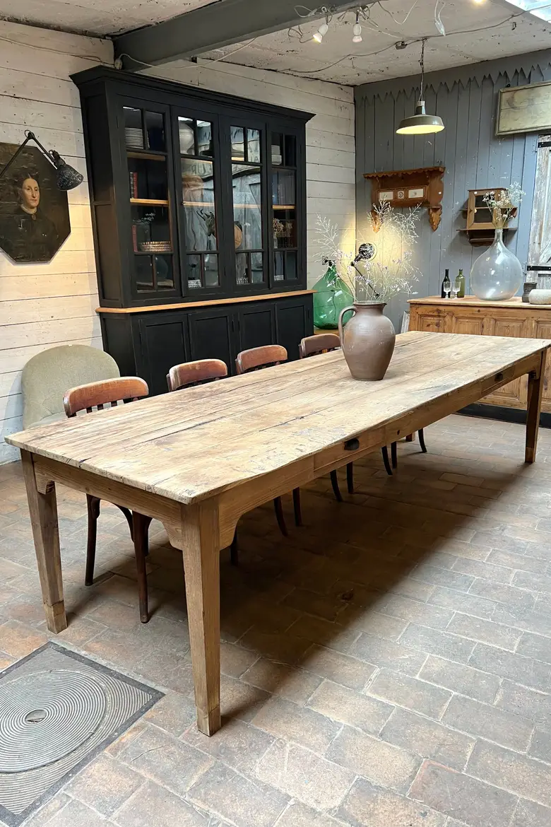Table de ferme XIXème en chêne