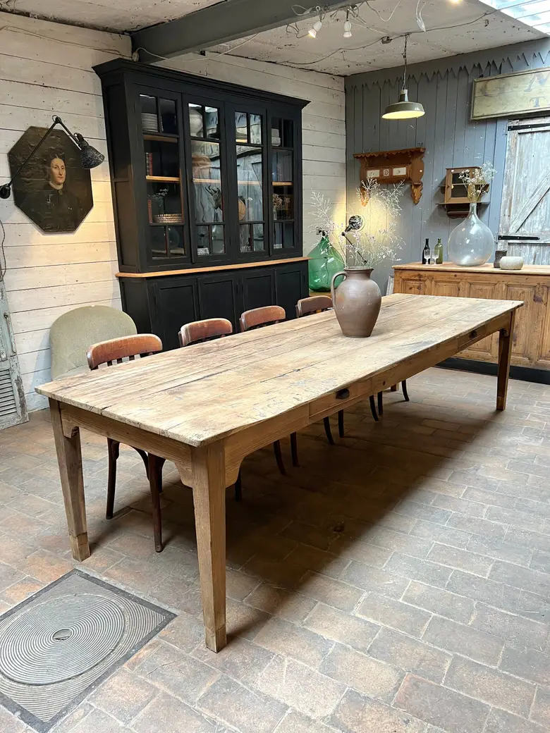 Table de ferme XIXème en chêne