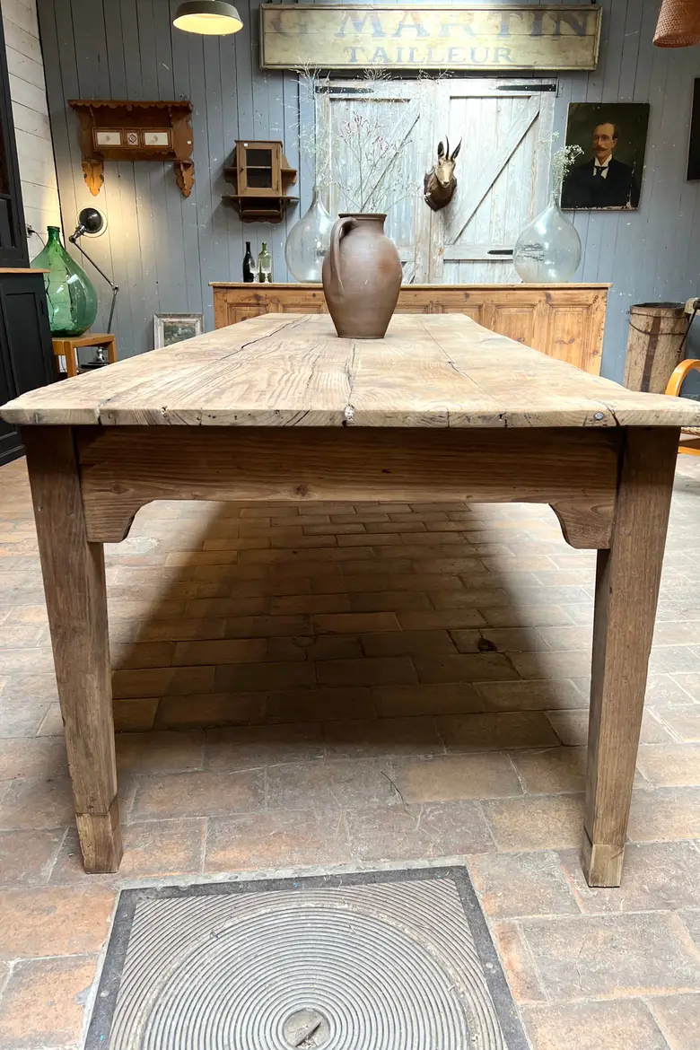Table de ferme XIXème en chêne