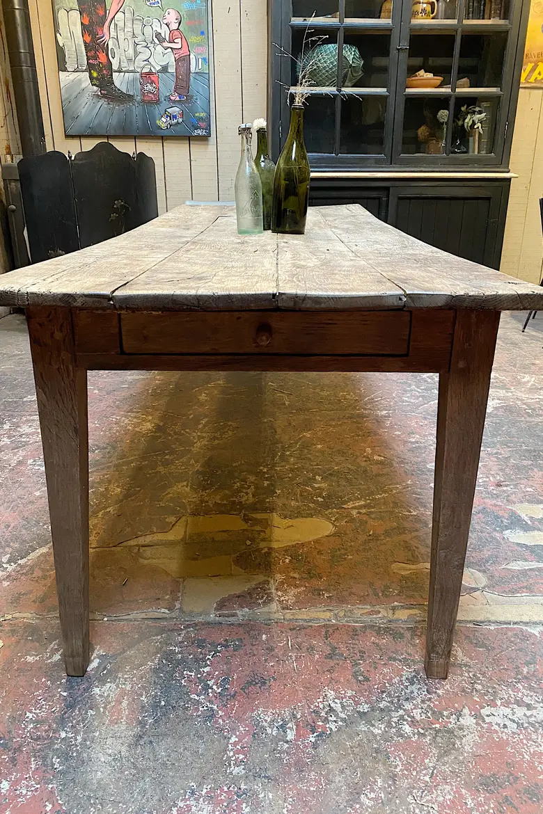Table de ferme XVIIIème en chêne