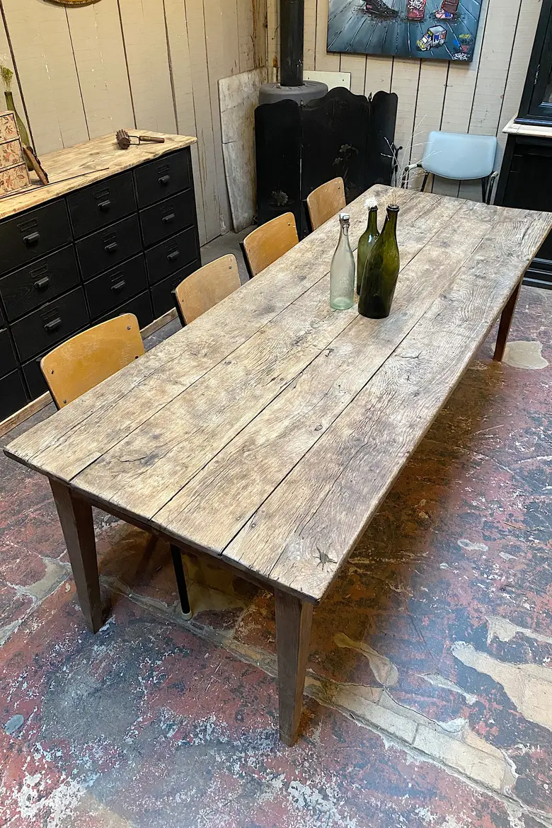Table de ferme XVIIIème en chêne