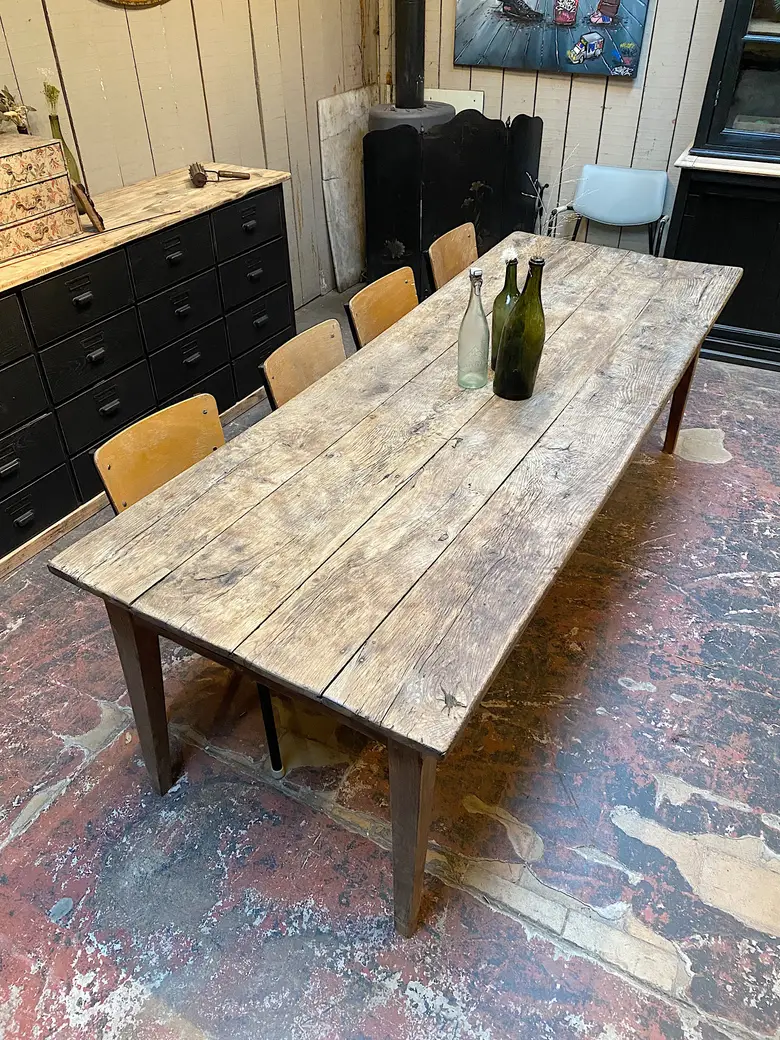 Table de ferme XVIIIème en chêne