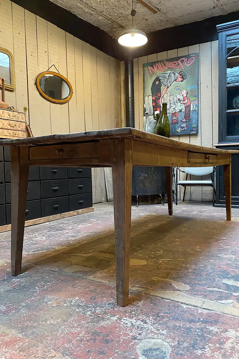 Table de ferme XVIIIème en chêne