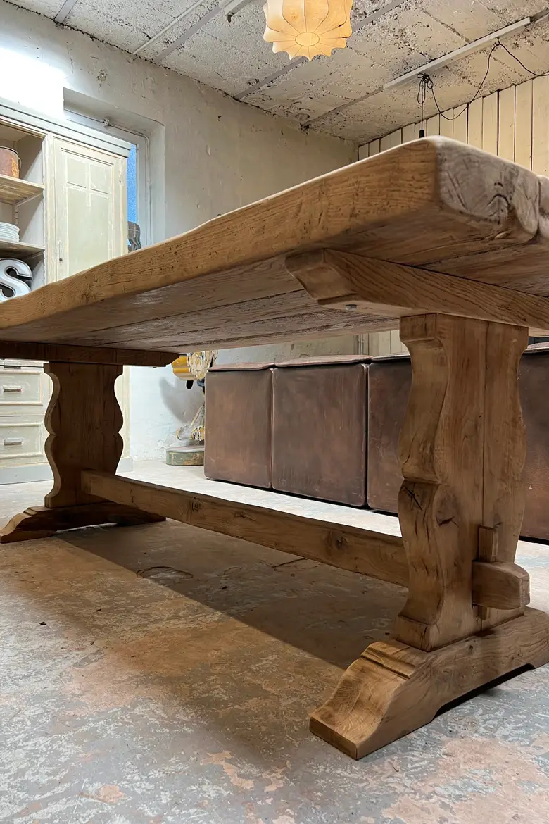 Table de monastère en chêne 19ème