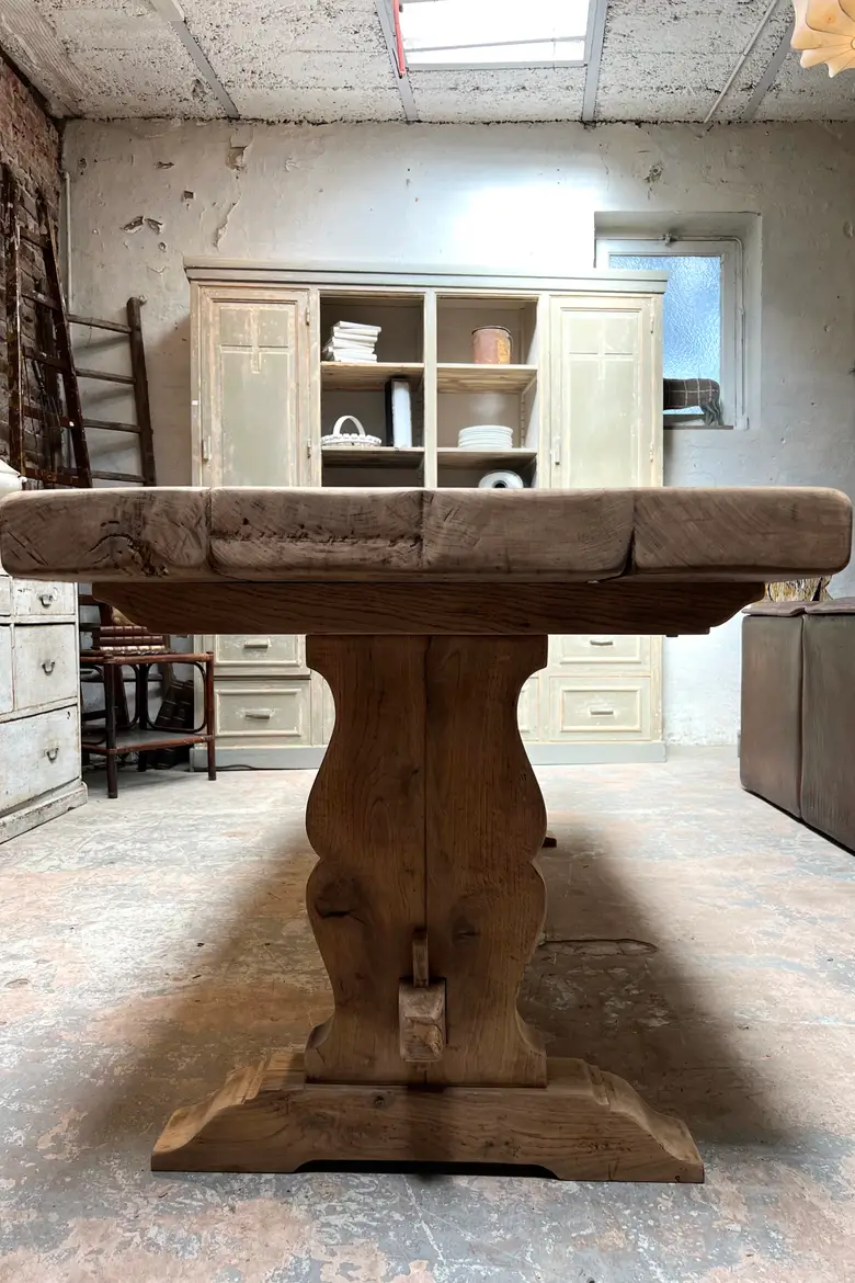 Table de monastère en chêne 19ème