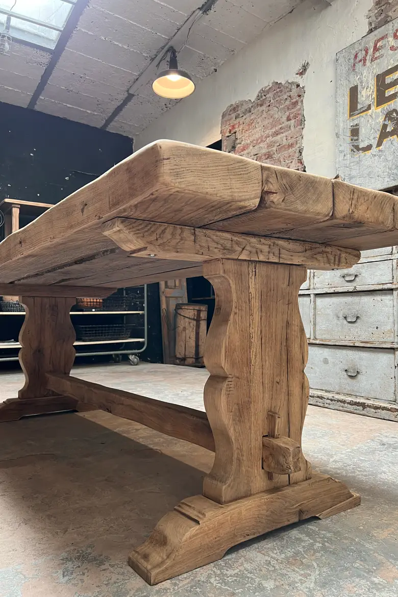 Table de monastère en chêne 19ème