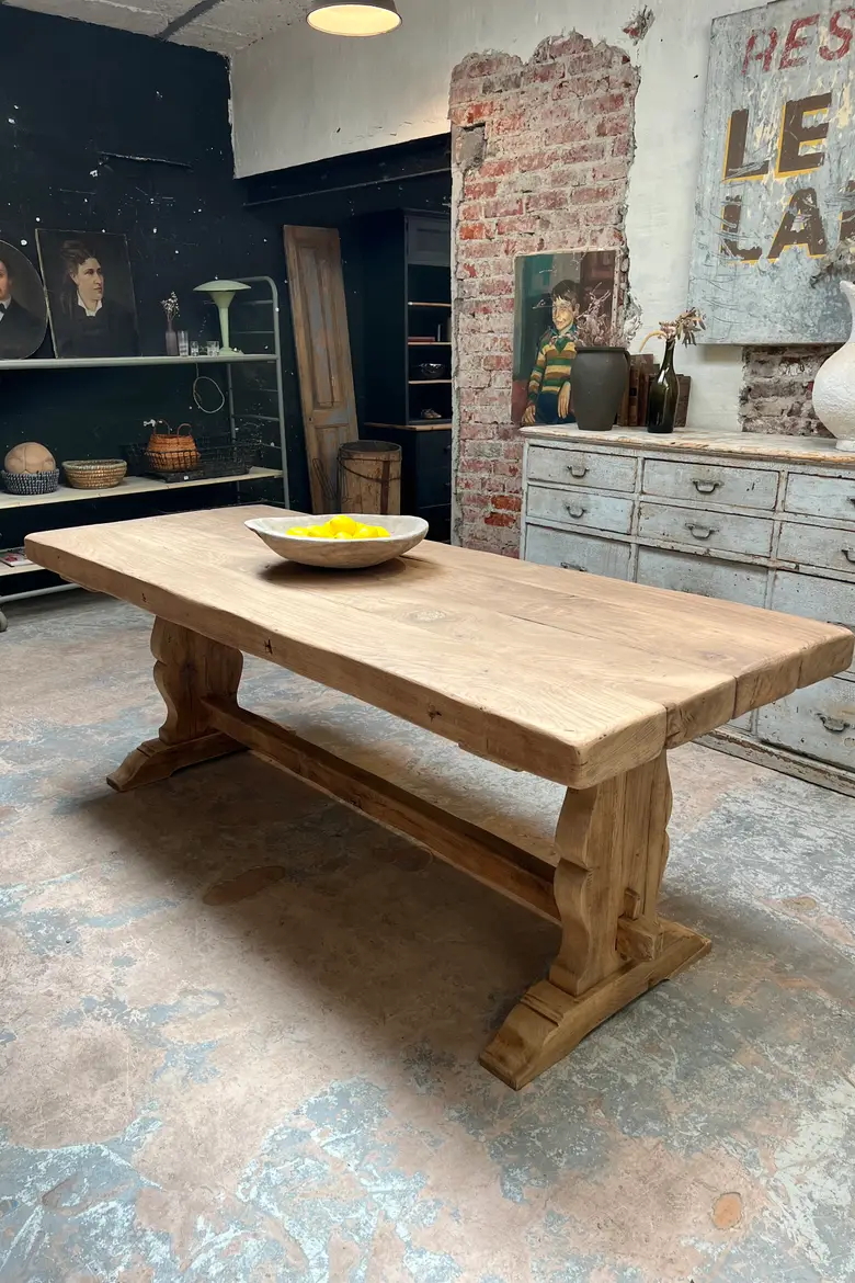 Table de monastère en chêne 19ème
