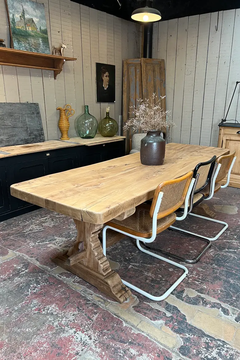 Table de monastère en chêne