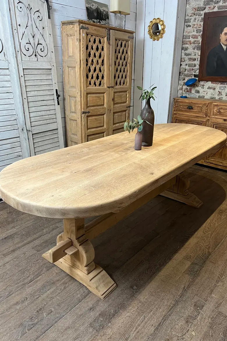 Table de monastère en chêne