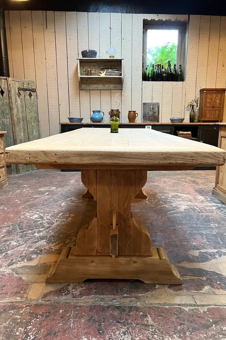 Table de monastère en chêne Début XXème