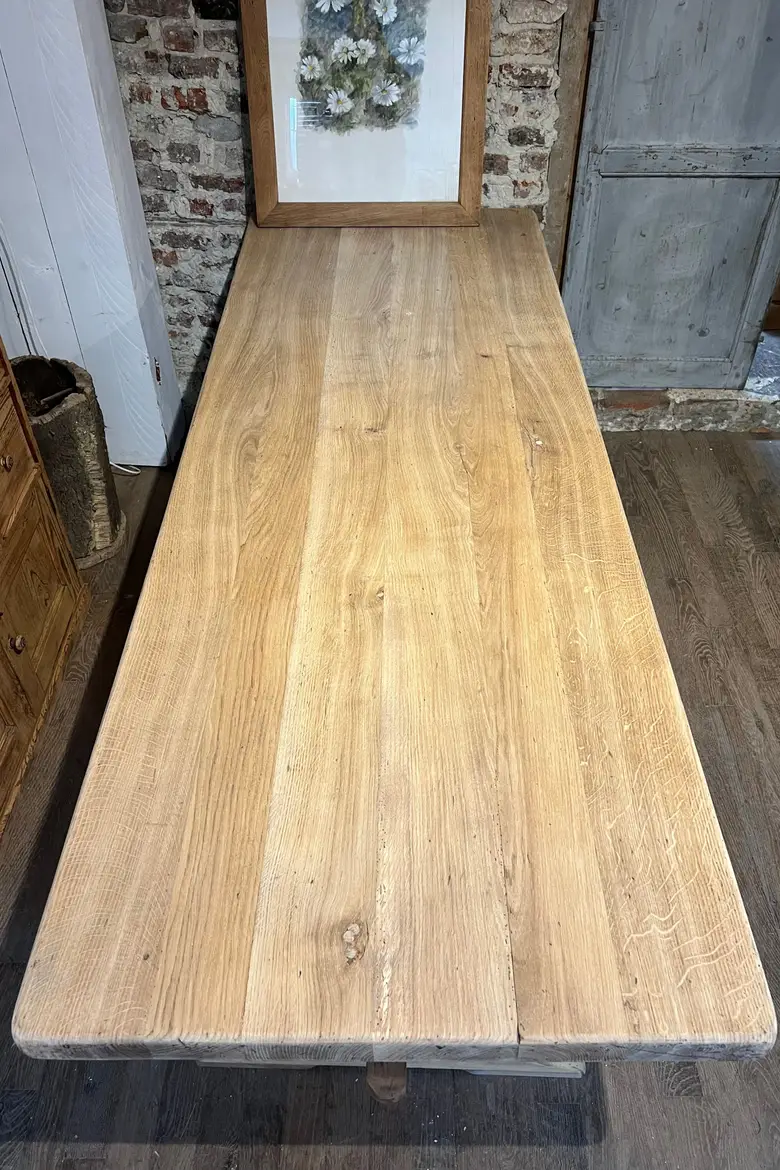 Table de monastère en chêne Début XXème