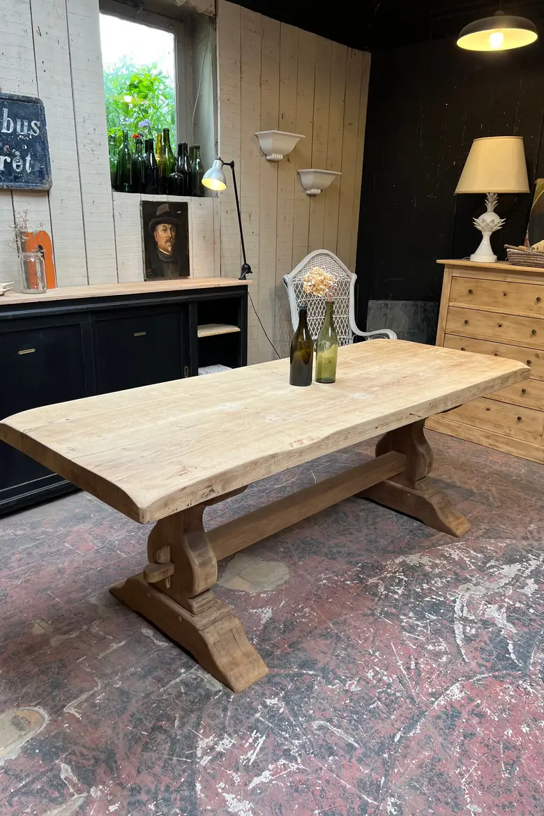 Table de monastère en chêne Début XXème