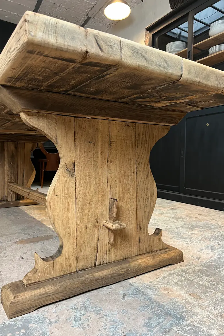 Table de monastère en chêne Début XXème
