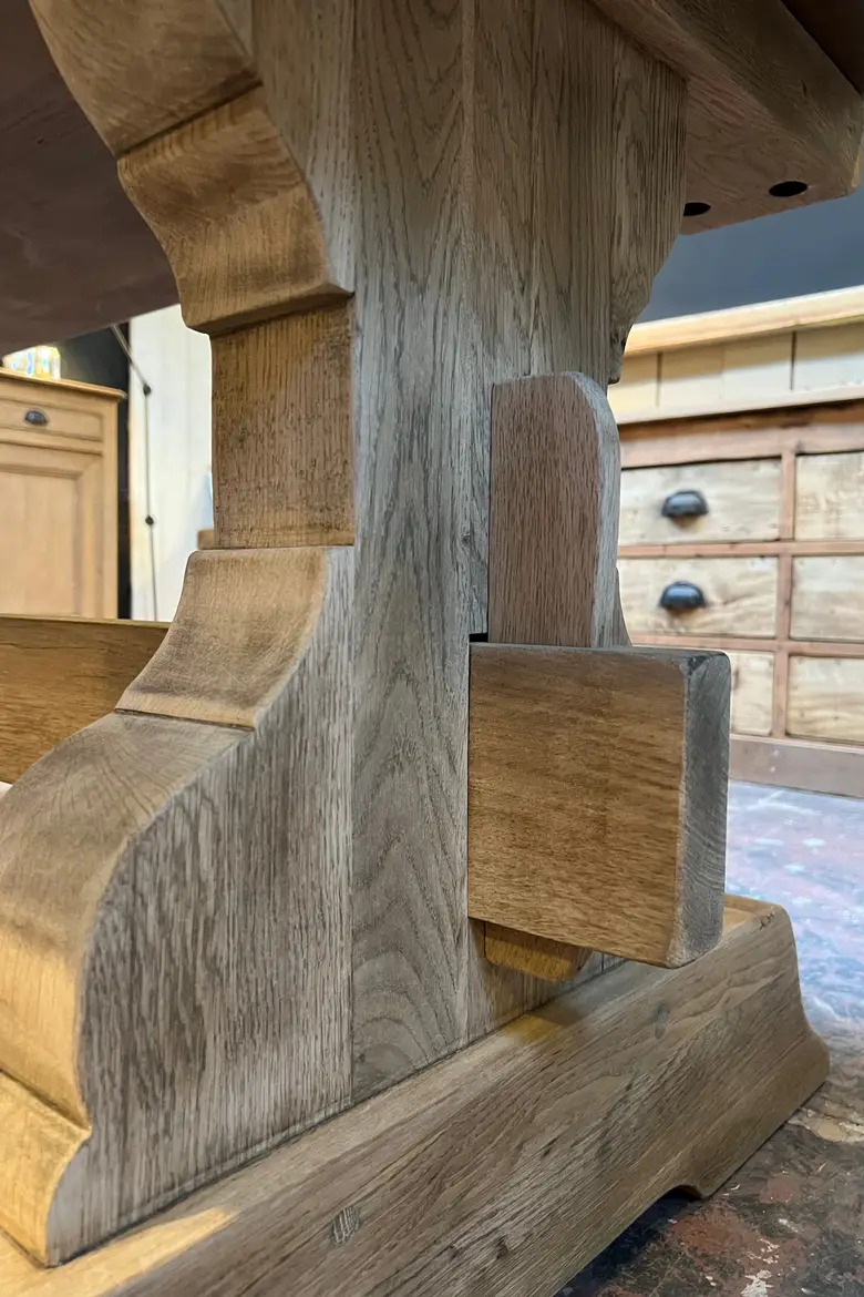 Table de monastère en chêne Début XXème