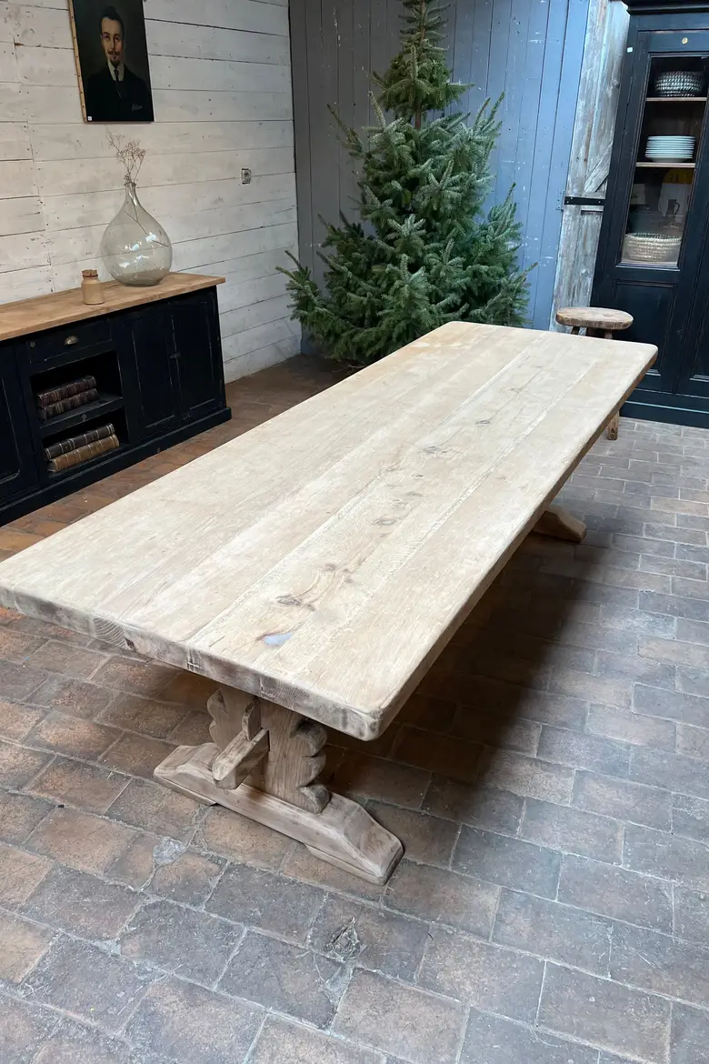 Table de monastère en chêne Début XXème