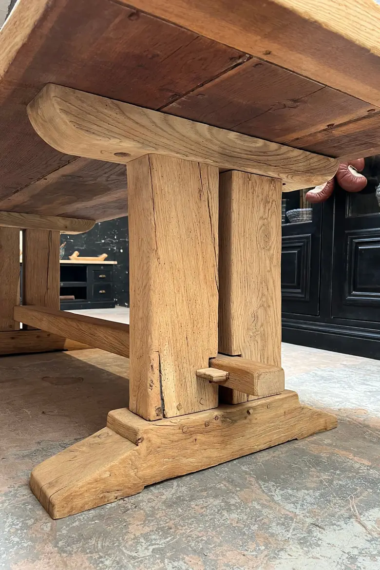 Table de monastère en chêne Début XXème