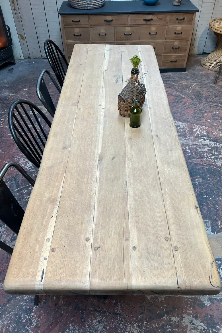 Table de monastère en chêne Début XXème