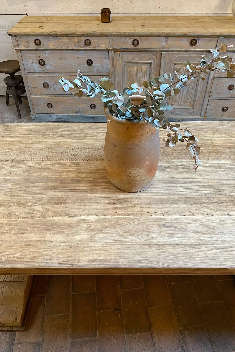 Table de monastère en chêne Début XXème