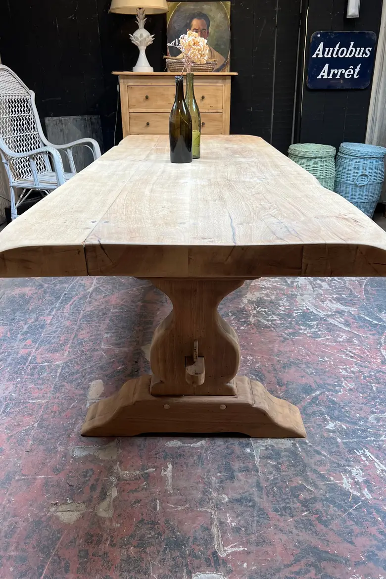 Table de monastère en chêne Début XXème