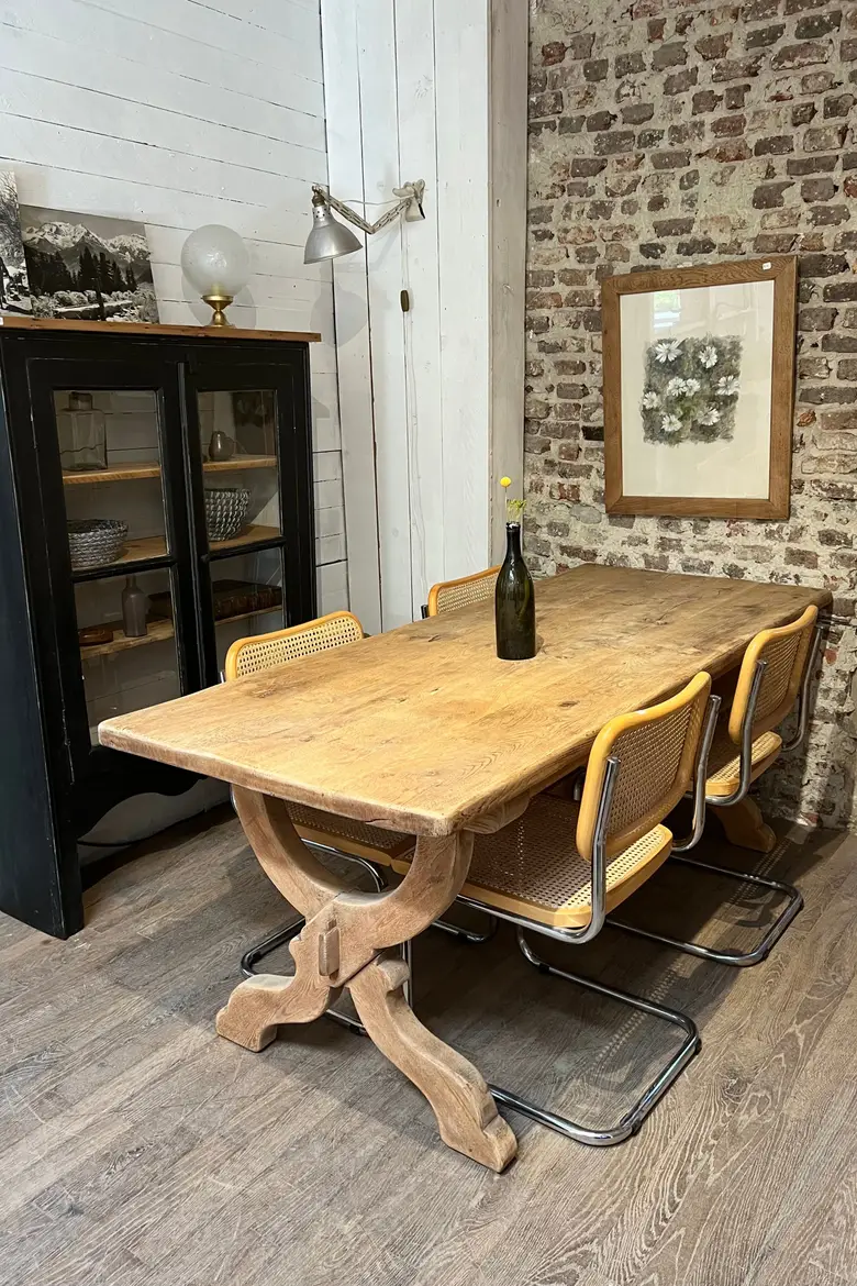 Table de monastère en chêne Début XXème