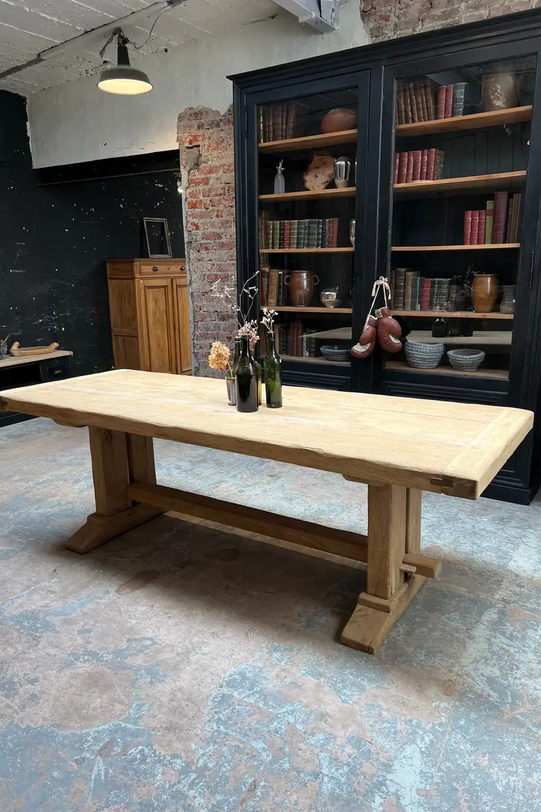 Table de monastère en chêne Début XXème