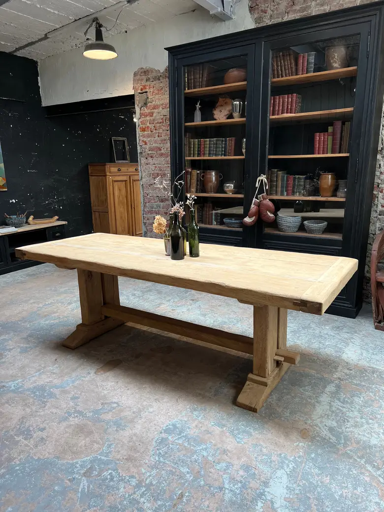 Table de monastère en chêne Début XXème